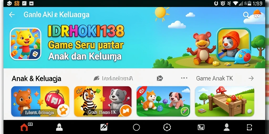 Tampilan antarmuka interaktif dan warna-warni dari IDRHOKI138.