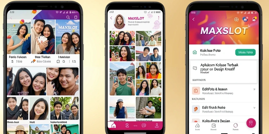 Tampilan antarmuka aplikasikolonase foto MAXSLOT yang menarik dan user-friendly.