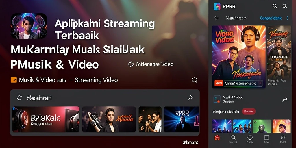 Tampilan antarmuka RPRR yang ramah pengguna untuk streaming video.