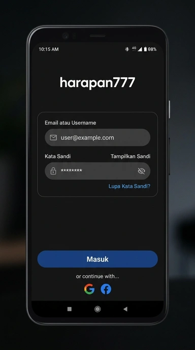 Panduan Masuk Akun Harapan777 untuk Pengguna Android